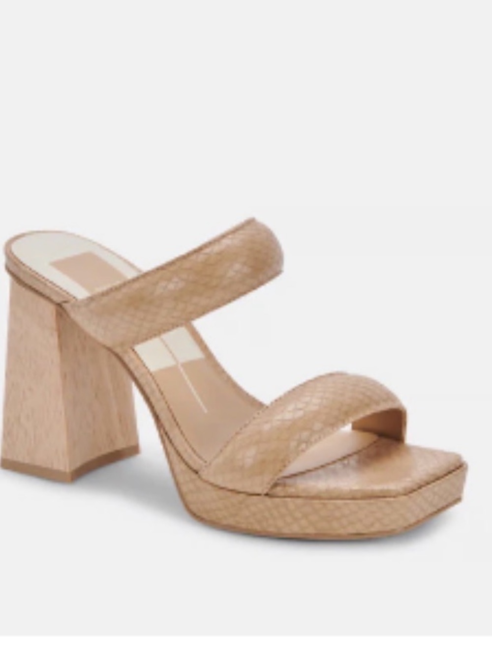 Dolce Vita Atlas Heels Taupe Embossed Stella